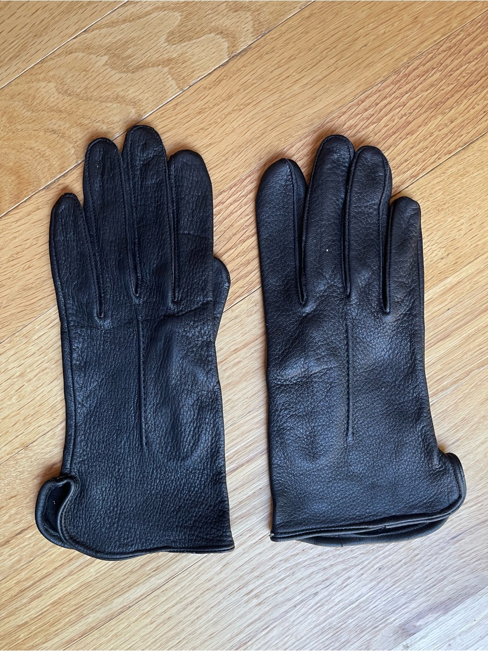Genuine Deerskin Leather Gloves Black XL Classic